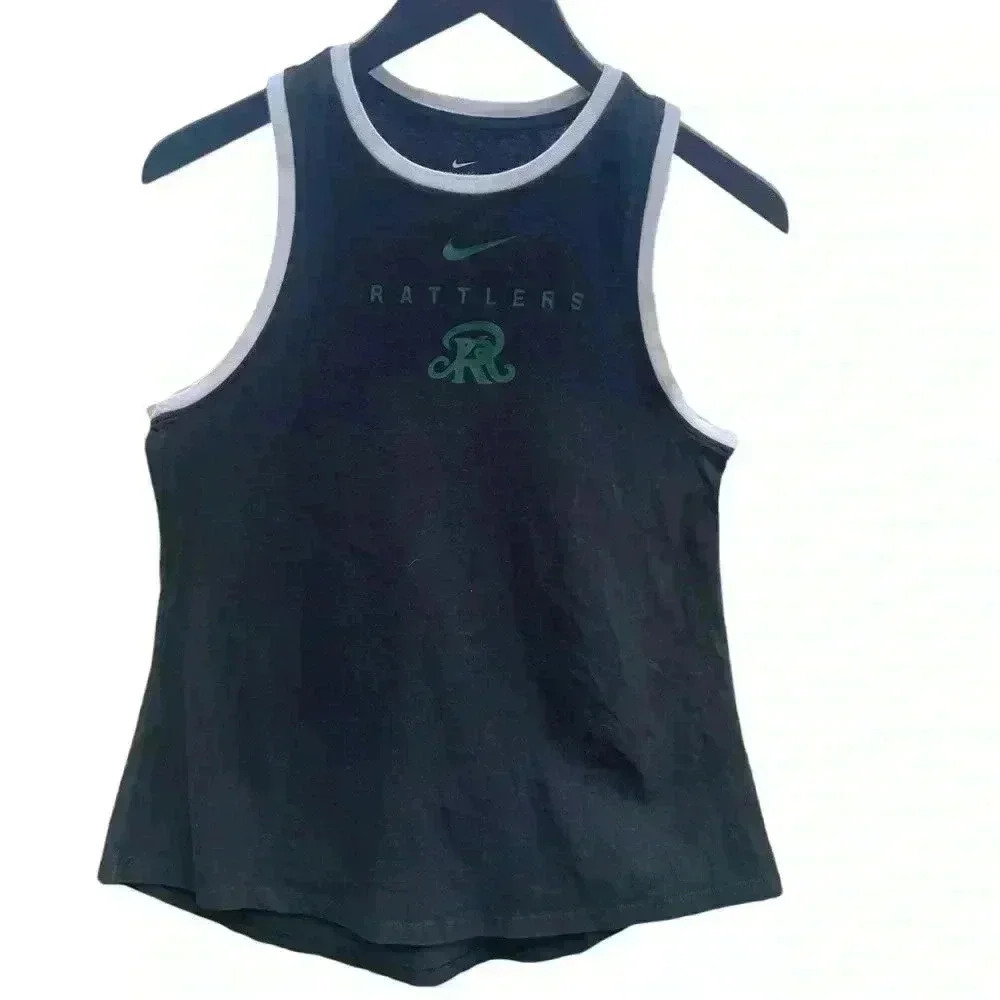 Nike women’s black tank top size small gently used rattle snake design